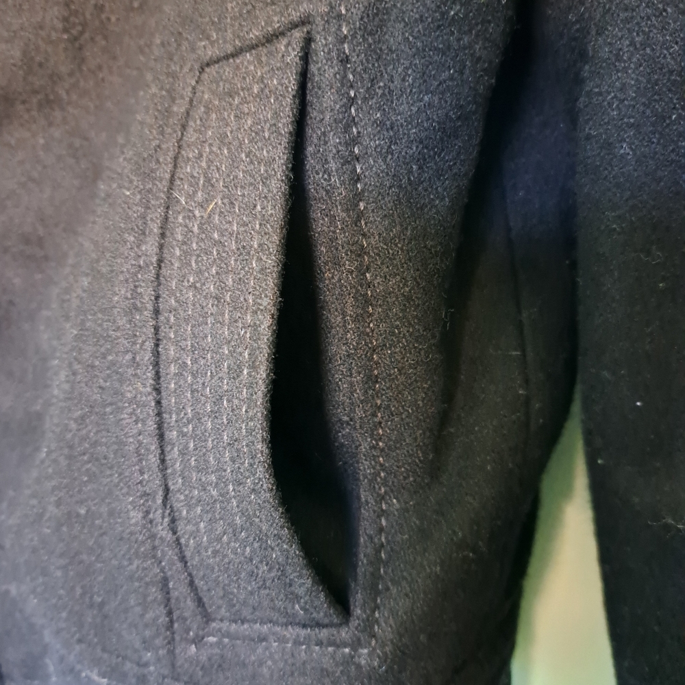 Sherpa-Lined Wool Coat - Picture 5 of 7